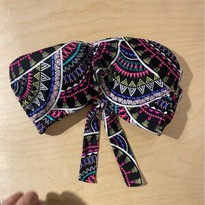 Urban Sea Tribal Print Strapless Bikini Top Large (MS)